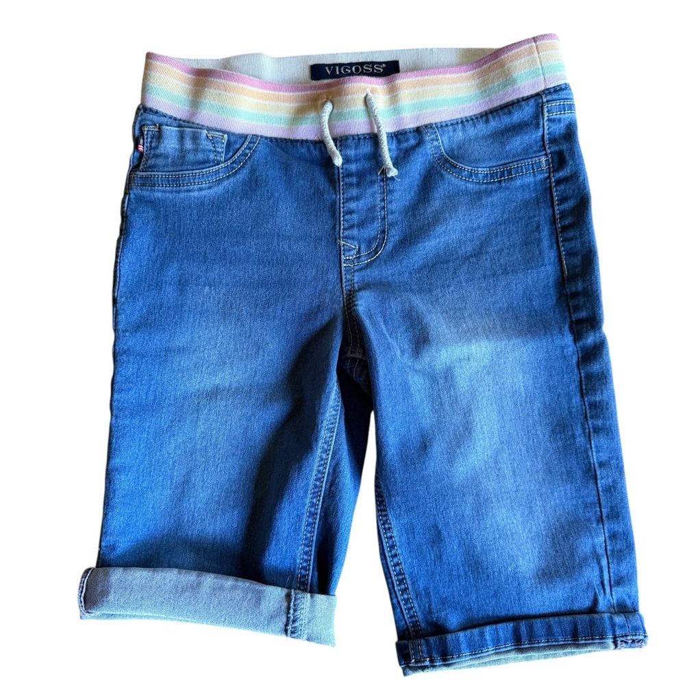 Vigoss Kids pull on Blue Denim Shorts size 12